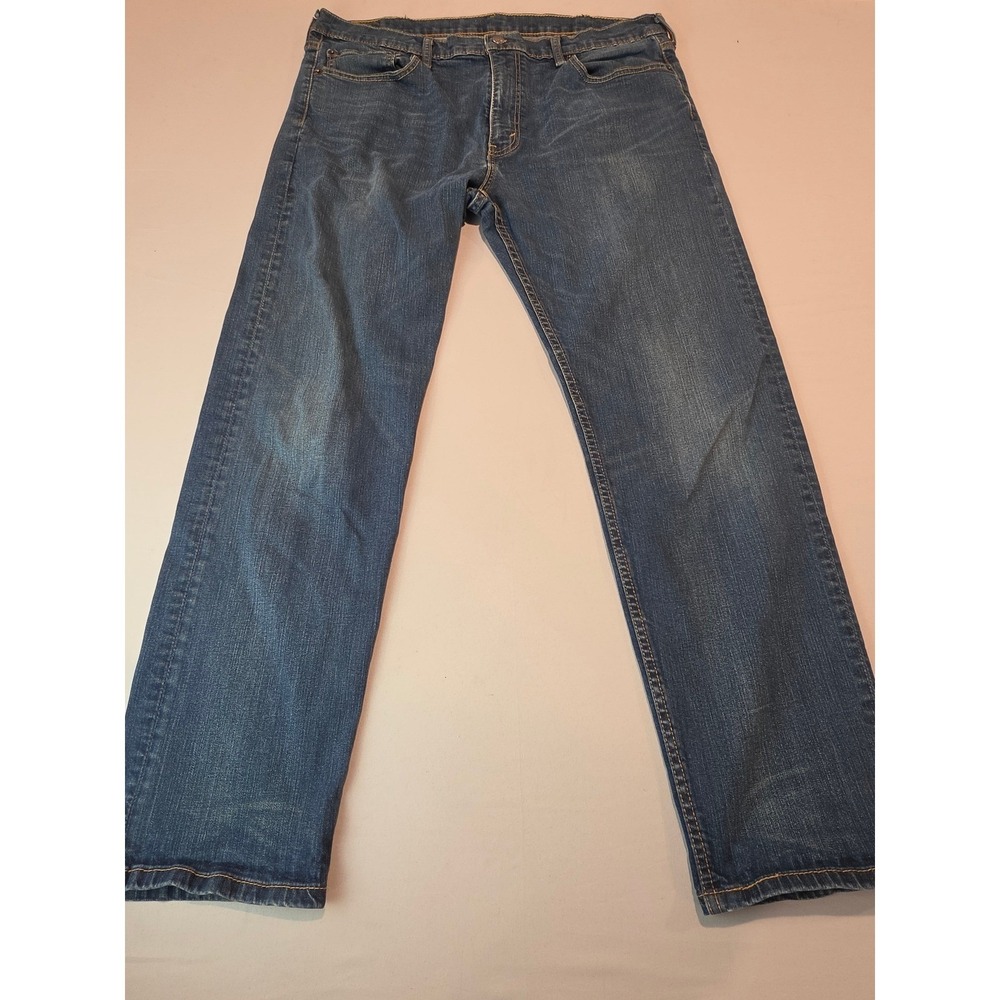 Levis 502 Regular Taper Fit Mens Blue Denim Jeans 38x32 Medium Wash 29507-0004